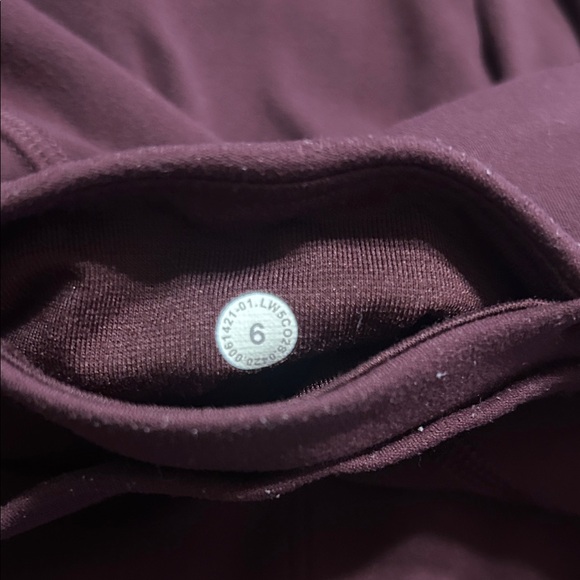 Lululemon High-Waist Maroon Leggings size 6 - Picture 4 of 4